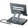 BKELHS USB C Hub Stand for iPad Pro 2026, Adapter for iPad Air M5 M3 M4 A16 13 12.9 11 Inch Docking Station 4K 60Hz HDMI, SD/TF Card Reader, 3 USB 3.0 Port, 3.5mm Audio, Dex Galaxy Dock Tablet Stand