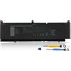 K KYUER 68Wh C903V Batteria per Dell Precision 7550 7560 7750 7760 Mobile Workstation Series P44E P93F P44E001 P44E002 P93F001 P93F002 RTX 3000 4000 5000 3080 PKWVM 17C06 CR72X 68ND3 447VR 0CR72X 453-BBCQ