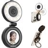 ULANZI LM23 Anello Luminoso Magnetico per Cellulare, Selfie Light con 3 Temperature di Colore 2500k-8500k CRI95, Lampada tik tok Estensione Reversibile per iPhone 16 15, Live Streaming, Selfie