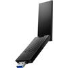 Cudy BE6500 Tri-Band Wi-Fi 7 Wireless USB 3.0 adattatore WU6500 WiFi per PC desktop, supporta Windows 11/10, antenne ad alto guadagno, 6GHz, 4K-QAM, 160MHz, WPA3