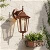 Applique Lanterna da Esterno IP54 E27 Corten - Serie TOSCA 1B