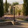 Paletto Lanterna Vintage 100cm E27 IP54 Nero - Serie Tosca