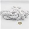 ACCESSOIRES LEDUC Cordino in cotone rotondo, 3 metri, 12 mm, corda intrecciata con anima in cotone naturale, ideale per fai da te, cucito, multiuso, 12 mm, bianco