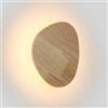 B·LED BARCELONA LED BARCELONA LED - Applique in legno Eclipse - Bianco caldo 2700K | Design moderno e minimalista | Applique decorativa a LED per soggiorno, camera da letto, corridoio