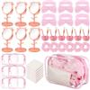 YXSJAS 48 pezzi per feste in pigiama per ragazze, set di fasce per la cura della pelle e braccialetti, accessori per feste in pigiama, 6 maschere per il viso, set di ciotole per mescolare, 6 specchi, 6 fasce