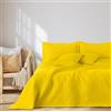 AmeliaHome Copriletto 240 x 260 cm, copriletto double face, in poliestere ophelia giallo