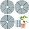 PPGGOPP Griglie Rotonde di Protezione per Piante,3Pcs Griglia per Vasi da Fiori,Griglia Protettiva per Piante,Copertura Tagliabile, Protezione per Piante,Protezione per Piante e Gatti,per Bambini,Animali