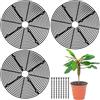 PPGGOPP Griglie Rotonde di Protezione per Piante,3Pcs Griglia per Vasi da Fiori,Griglia Protettiva per Piante,Copertura Tagliabile, Protezione per Piante,Protezione per Piante e Gatti,per Bambini,Animali
