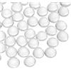 QUARKZMAN Perline di Vetro, 20pcs Gemme Piatte in Vetro Trasparente 0.22lbs (0.47-0.55) Biglie di Vetro Ciottoli per Riempimento Vasi Decorazione Acquario Artigianato Fai-da-Te