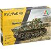 Italeri 0355 1:35 7,5 cm RSO con PAK40 - riproduzione fedele all'originale, modellismo, kit di costruzione in plastica, set di carri armati, 1:35, kit di montaggio