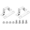 QUARKZMAN 2pz Morsetto a Sella a U, 35x35mm Fascette Stringitubo in Acciaio Inossidabile 304 Morsetti per Tubi per Porta Battente Chiusa Supporto Barra per Fissare Condutture Cavi