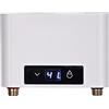 CJHZQYY Mini Scaldacqua Elettrico Istantaneo Senza Serbatoio, Mini Scaldabagno Elettrico Istantaneo per Bagno Cucina, LED Display Grande (Bianco, 3500W senza Set Doccia)