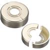 PATIKIL Flangia Divisa a Parete, 20/25/32mm Copri Tubi Termosifoni Copertura Piastra Rotonda in ABS Spessore Tagliabile per Tubo Acqua Rubinetto Decorazione,20mm Altezza, 2 Pezzi, Grigio
