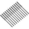 QUARKZMAN 12 Pz Staffe per Mensole Galleggianti, Staffe di Supporto per Mensole Nascoste in Metallo 0.4 x 4 Staffe per Mensole Invisibili con Viti per Mensole (Tono Argento)