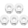 PATIKIL M5 Distanziali in Alluminio, 5pz Distanziali Metallici in Alluminio 5,2mm ID x 12mm OD x 5mm L Distanziali Alluminio a Vite Separata Rotondi per Viti 1/5 M5