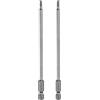 QUARKZMAN 2pz H2,5 Chiavi a Brugola per Punte da Trapano 2,5mm Punte Metriche Piane 1/4 Attacco Esagonale 150mm (6) Punta Cacciavite Esagonali Magnetico Lungo Industriale per Viti