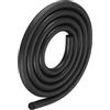 METALLIXITY Schiuma Gomma Meteo Guarnizione Striscia (10mm Diametro x 2m Lunghezza) 1pz, EPDM Gomma Rotondo Sigillo Striscia - per Casa Riparazione, Porta, Nero