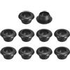 QUARKZMAN 50pz Passacavo 10mm ID 12mm Guarnizione per Cavi Passacavo in Gomma Gommini Passacavo Elettrico per Firewall Guarnizione per Cablaggio Elettrico, Nero