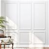YAGEANNL Set di 6 modanature da parete pretagliate, pannelli per boiserie pronti da montare, per decorazione d'interni, modanatura autoadesiva, 137 x 61 cm (A)