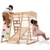 Giant bean Struttura per arrampicata indoor per bambini, palestra della giungla per bambini da 2 a 5 anni, giocattoli per scalatori 8 in 1 con scivolo, parete per arrampicata su roccia, barre per