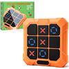YOMOZEM Gioco Elettronico Tic Tac Toe, Portatili Giochi di Puzzle Smart Games per bambini, 1/4 Giocatori Giochi Per Famiglie Scacchiera Gioco Digitale, Giocattoli Fidget Portatili Educativi Da Viaggio