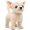 Lilizzhoumax Chihuahua Cagnolino di Peluche 26cm/10, Simulazione Morbido Cane, Simpatico Giocattolo Animale, Bambole Selvatiche Regalo per Bambini