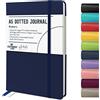 STATIONERY ISLAND Taccuino a Righe A5, Diario a Righe con Copertina Rigida con Carta Spessa Premium da 120 gsm, Taccuino con Copertina Rigida da 180 Pagine per Studiare, Pianificare, Blu scuro
