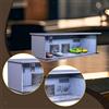 Modellino da garage per auto in scala 1:64 con sfondo LED, ruote pressofuse,