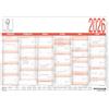 Zettler Calendario giorni lavorativi A6 2026 - Calendario da ufficio compatto 15 × 11 cm, 6 mesi per pagina, contatore giorni lavorativi, giorni e settimane, panoramica delle vacanze, giorni festivi