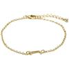 LUXENTER Bracciale finito oro giallo 18k - Alphabet