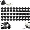 FENGJIAHUI 50 Pezzi Occhielli in Gomma Tappi Passacavi Gomma 10mm, Set Passacavi in Gomma per Fori, Guarnizioni Spina a Forma di Torre per Cablaggio di Cavi Idraulici (50PCS, 10mm)