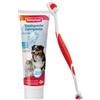 beaphar Set beaphar per igiene orale di cani e gatti - Set: 100 g Dentifricio + Spazzolino