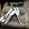 NONE Set mini cacciavite portatile da 3 pezzi, portachiavi mini chiave multifunzione - adatto per strumenti di riparazione di biciclette e moto