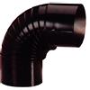 SEGUNDO PRIEGO, S.A. EXOJO - Gomito Stufa Vitrif Nero 90° Esojo 120 mm