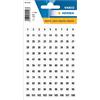 HERMA Numbers 8mm 1-540 paper white black 5 sh. Bianco etichetta autoadesiva