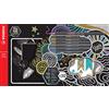STABILO Pen 68 metallic - Pennarello Premium Metallizzato - Set con 7pennarelli, 10 cartoncini neri, 12 sticker, 1 Washi Tape