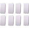 ZOREI Copritasti Copriforo Falso Polo 1P 1 Modulo/Posto, Compatibile Con Bticino Living Light (8, Bianco)