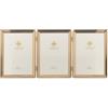 Lawrence Frames - Cornice portafoto in metallo, oro, 15 x 18 cm