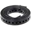 Alberts 334222 Nastro forato, con o senza box di srotolamento, rivestito in plastica nera, larghezza 20 mm, lunghezza 1,5 m