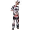 Rubie's Bristol Novelty 300861S Costume da prigioniero zombie per bambini, Nero/Bianco, taglia S (3-4 anni) Halloween