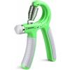 FFitness Allenatore manuale Hand Grip Regolabile 5 - 60 Kg Pinza per le mani Antiscivolo Esercitatore Manuale per Mani Dita e Avambracci Presa (2, Verde)