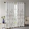 Madison Park Cecily - Tenda semitrasparente a pannello singolo, stampa botanica, facile da appendere, adatta per aste fino a 3,2 cm di diametro, 127 x 213 cm, colore: malva