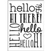 Vaessen Creative Cartella per Goffratura Ciao 14,6 x 10,7 cm - Cartella per Embossing per Biglietti, Scrapbooking, Journaling - Riutilizzabile, Risultati Precisi, Per Macchine da Taglio