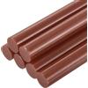 QUARKZMAN 6Pz Stick Colla a Caldo Dimensioni Standard per Pistola per Colle 11mm x 200mm Colla a Caldo Bastoncini Grandi Ricariche, Marrone Scuro