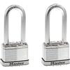 Master Lock M5XTLJ Magnum - Lucchetto in acciaio laminato, confezione da 2, colore: argento, confezione da 2