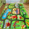 AKUNRUG Tappeto da gioco per auto giocattolo, 200 × 150 cm, tappeto per auto Funpark per camera dei giochi, tappeto per strada dei bambini, tappeto per bambini
