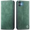 MOJIA Cover per Nothing Cmf Phone 1, Custodia Folio Portafoglio in Pelle PU [Chiusura Magnetica], Case a Libro con Guscio Interno in TPU, Supporto per Carte.. Verde