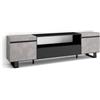 Skraut Home | Mobile TV Soggiorno | Ampio spazio a disposizione | 200x57x35cm | Per TV fino a 80 | Design industriale | Stile moderno | Cemento