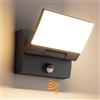 K-Bright 30W LED Applique Esterno/Interno con Sensore di Movimento Nero