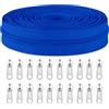 Sawoake - 5 rotoli di cerniere a spirale in nylon da 9,14 m, 10 rotoli con 20 cursori per cucito, sartoria, borsa per accessori da sarto, tessuto per la casa... (Blu)